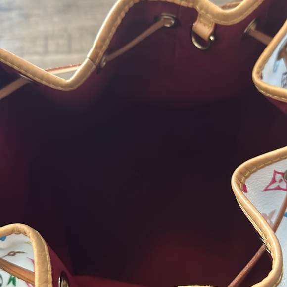 Louis Vuitton Monogram Multicolor Blanc Petite Noe Bucket Bag - Picture 8 of 9